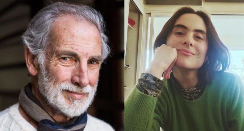 Héctor Noguera y su nieta Manuela Moreno