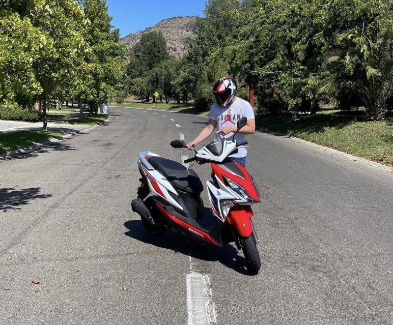 Así era la moto de Nano Calderón