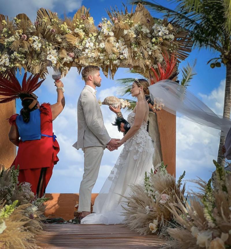 Belén Soto y su esposo