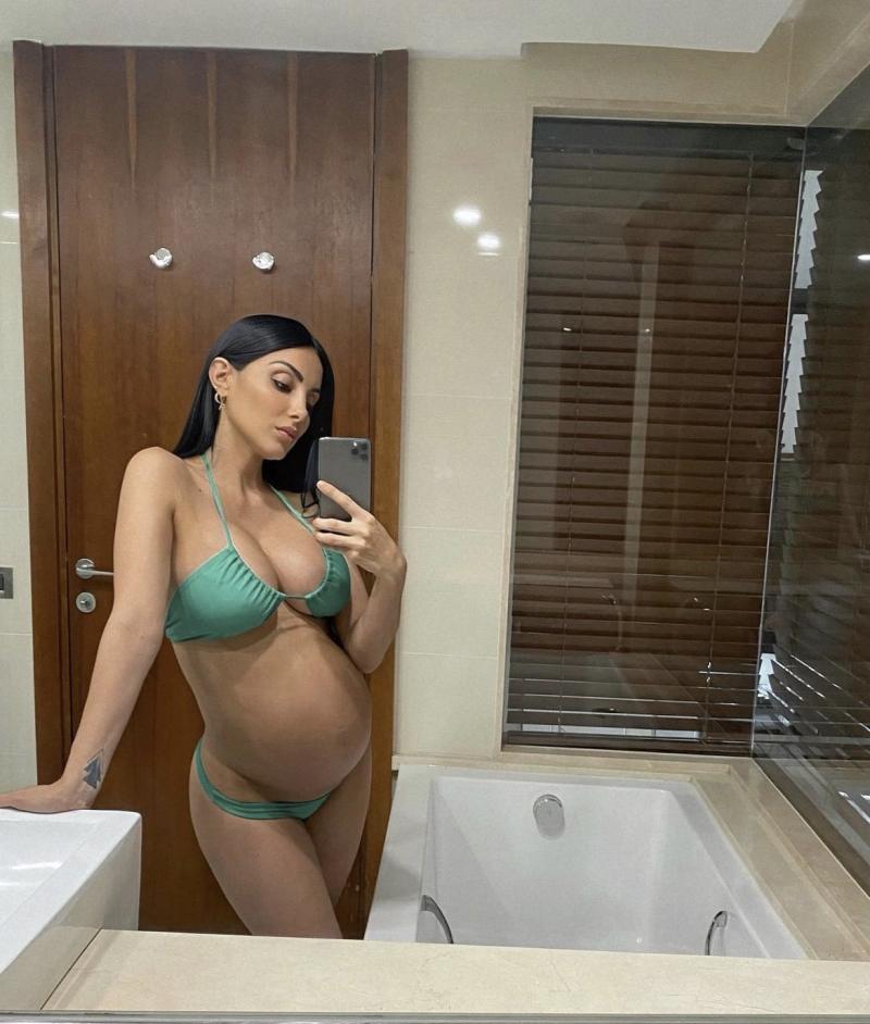 Flavia Medina con 32 semanas de embarazo