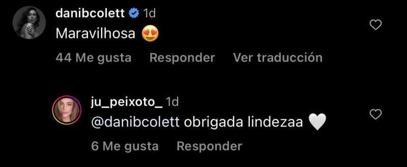 Daniela Colett comenta foto de la actual pareja de Eduardo Vargas