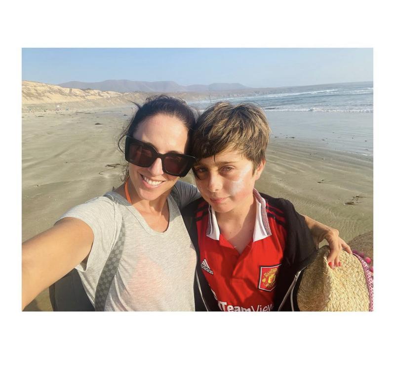 Luz Valdivieso y su hijo Marcial Jr.