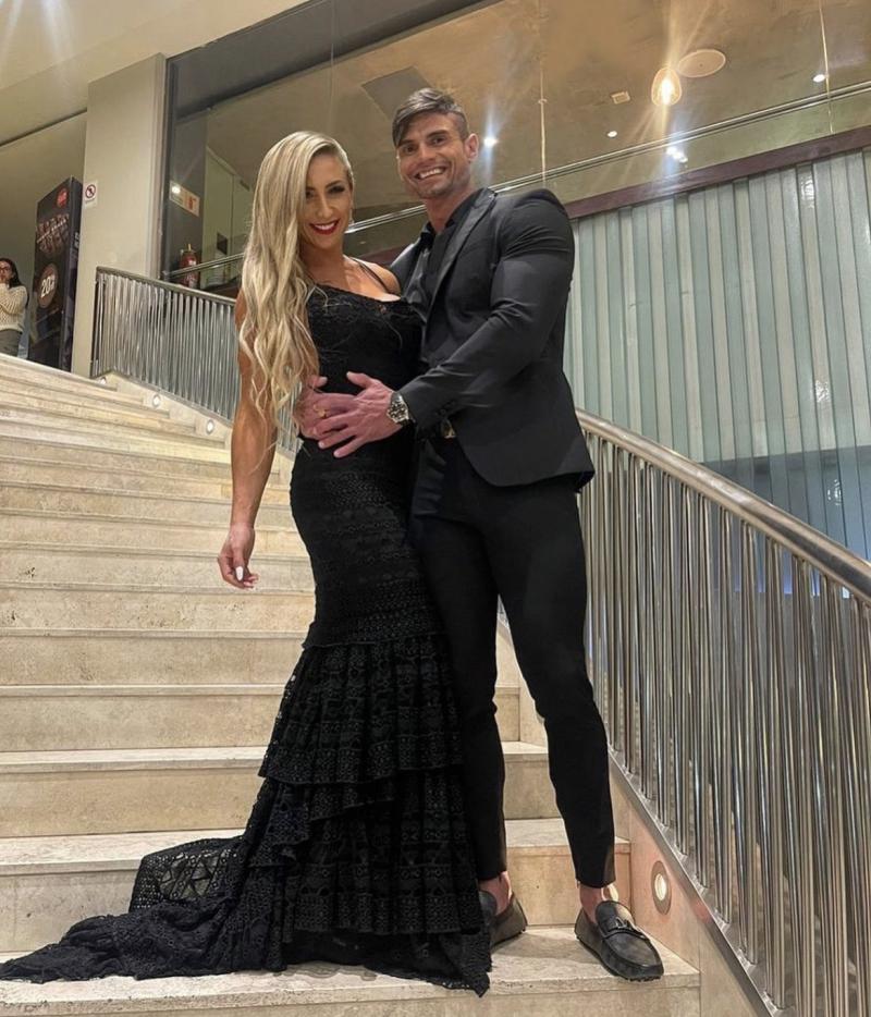 Nicole Moreno y su pareja Ítalo Grotti