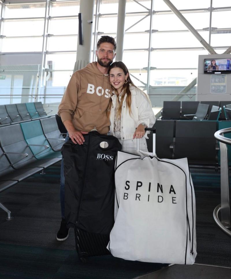 Belén Soto y su esposo