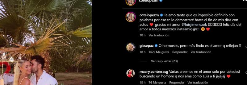 Comenario de Gissella Gallardo a Coté López