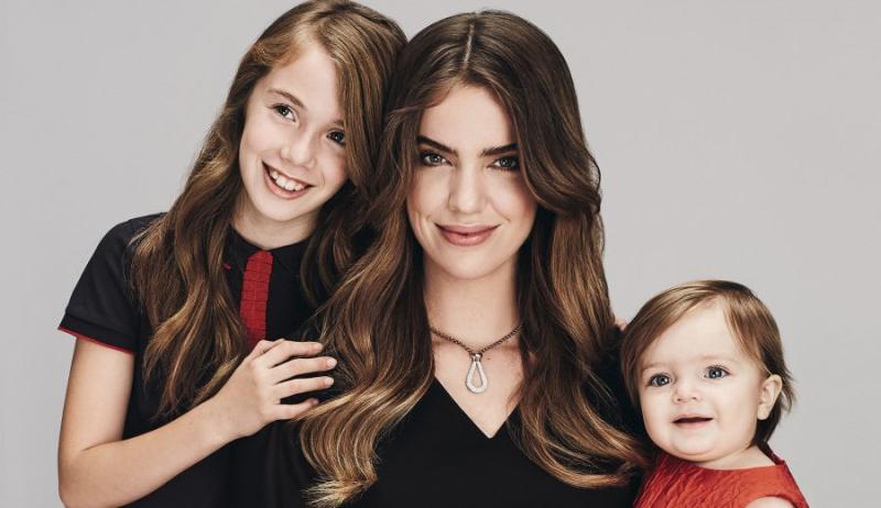 Millaray Viera y sus hijos