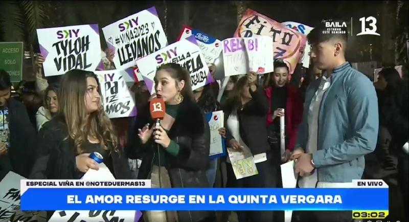 Joven pareja se reconcilia en pleno despacho en vivo desde la Quinta Vergara