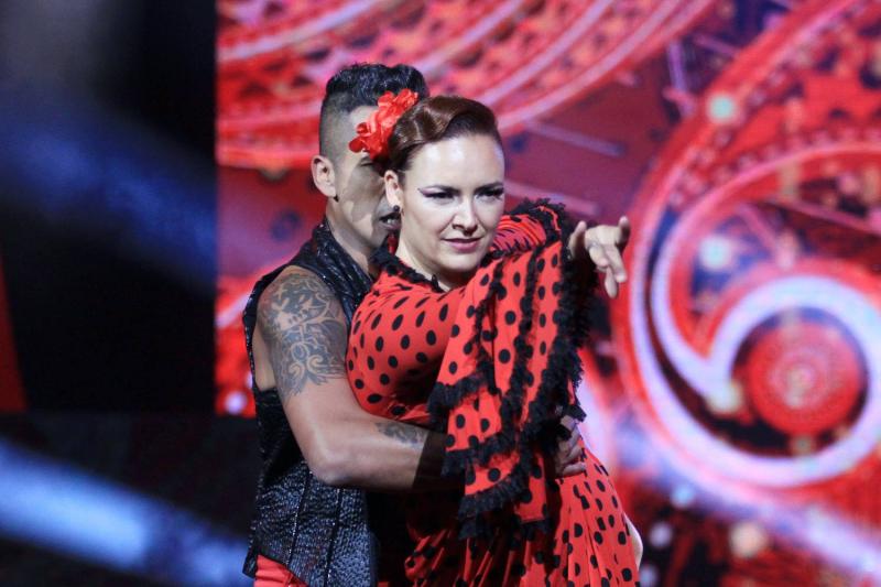 Janis Pope en su presentación en Aquí se baila