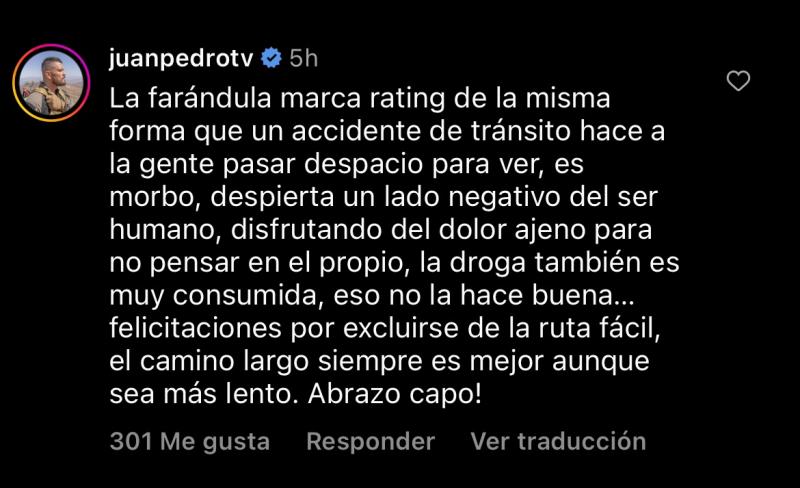 Comentario de Juan Pedro Verdier