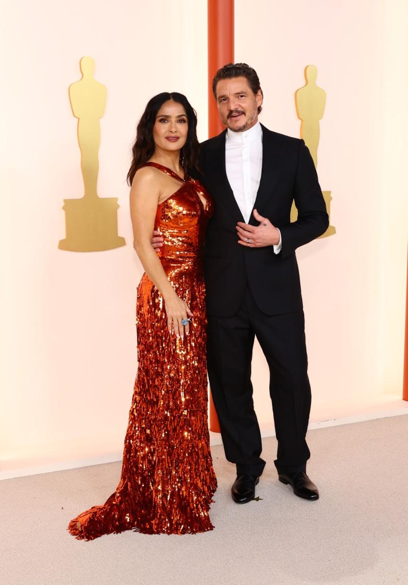 Salma Hayek y Pedro Pascal - Premios Oscar