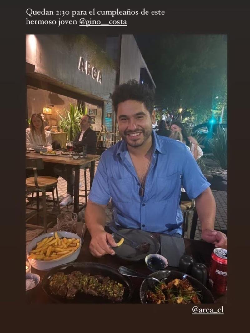 Gino Costa y su pareja