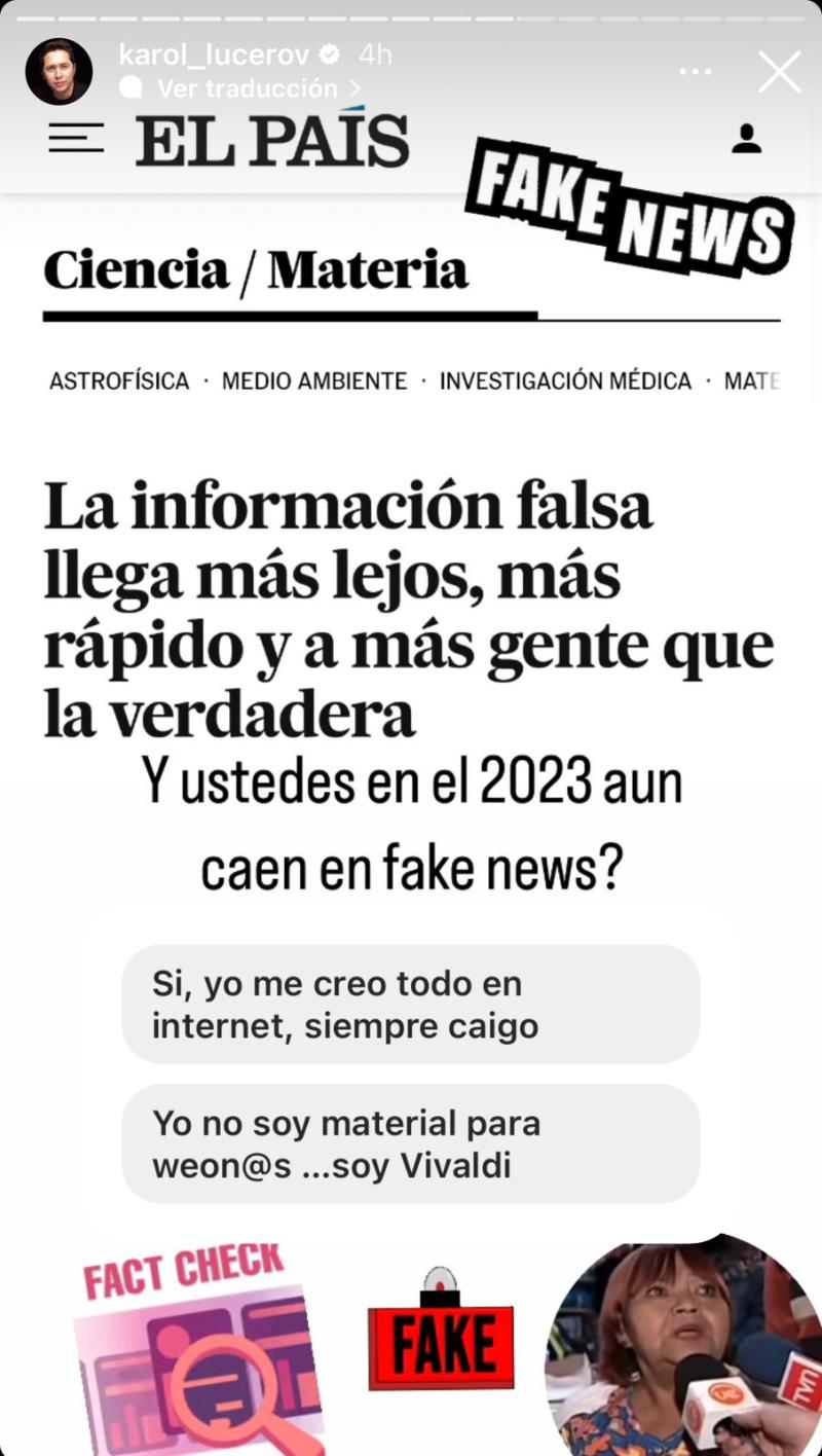 Karol Lucero responde a acusaciones