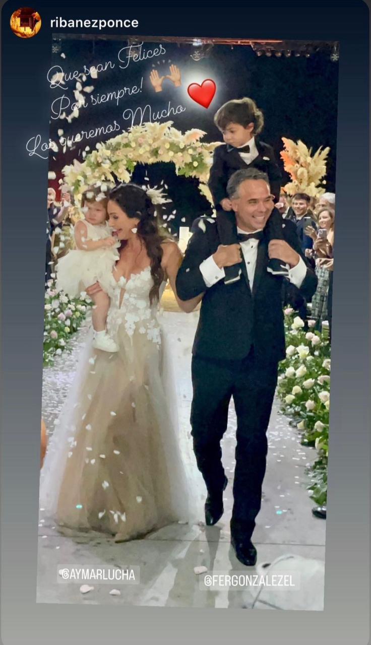 Matrimonio de Fernando González y Luciana Aymar
