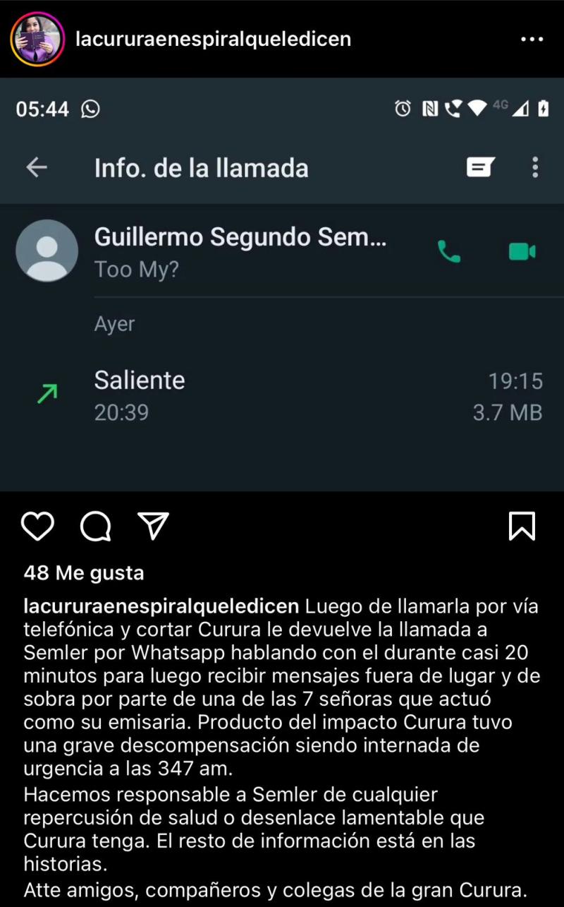 Denunciante de Willy Semler sufre descompensación.