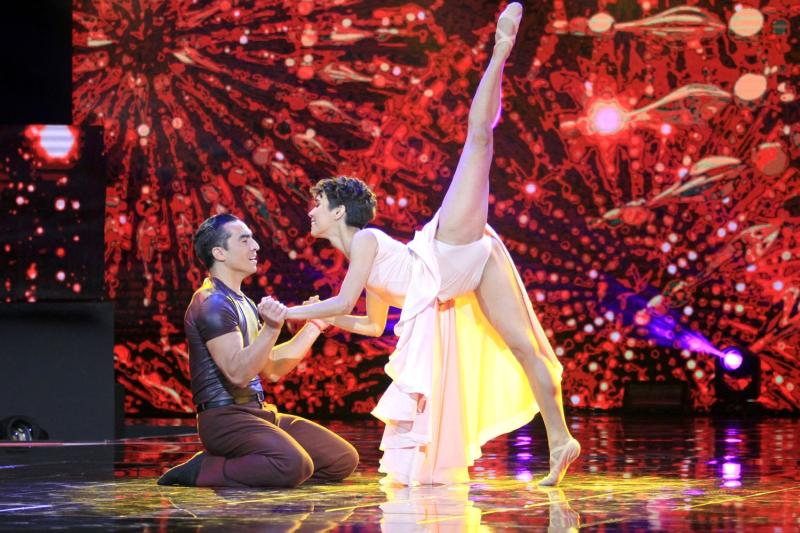 Kike Faúndez y Melissa Briones brindaron homenaje a sus 'maestros' con un adagio