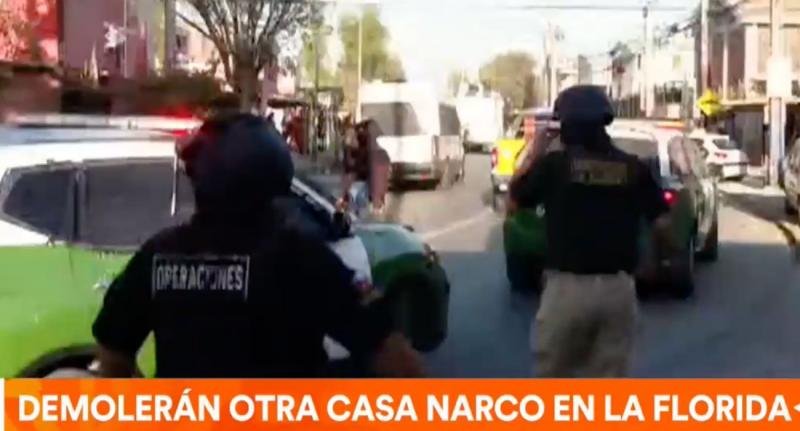 Fuerte enfrentamiento tras intento de demolición de una nueva casa narco en La Florida