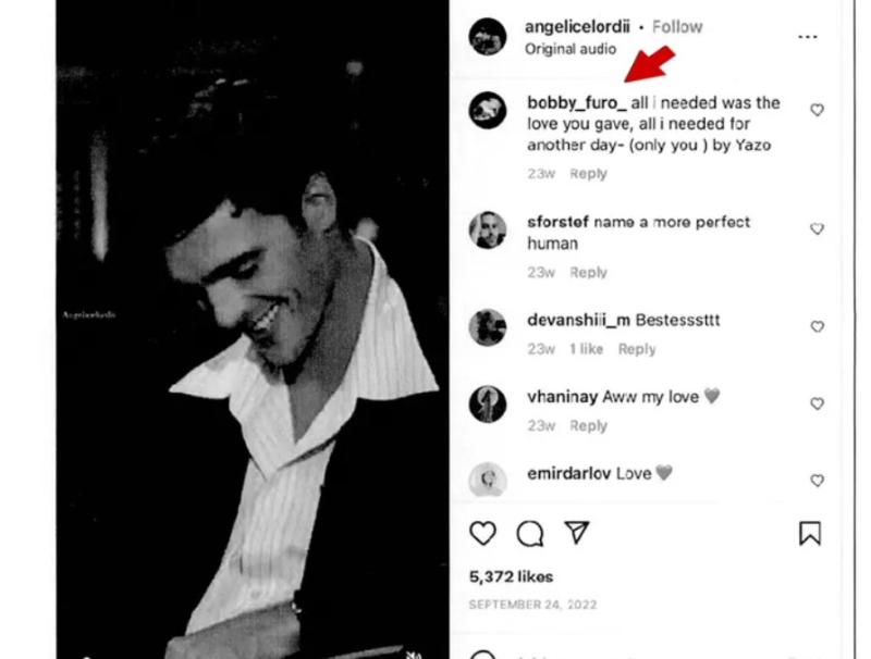 Mensaje de Furo en foto de Elordi