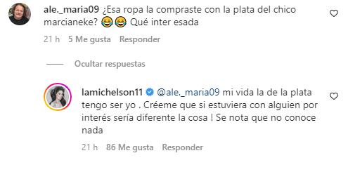 La potente respuesta de Ignacia Michelson.
