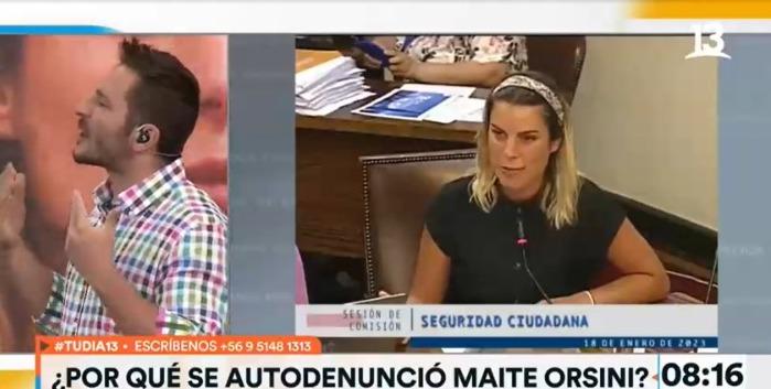 Maite Orsini se autodenunció por llamado a Generala de Carabineros tras control de identidad a Valdivia