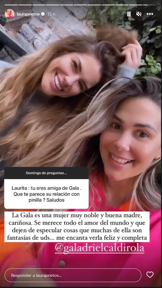 Laura Prieto entrega apoyo a Gala y Pinilla.