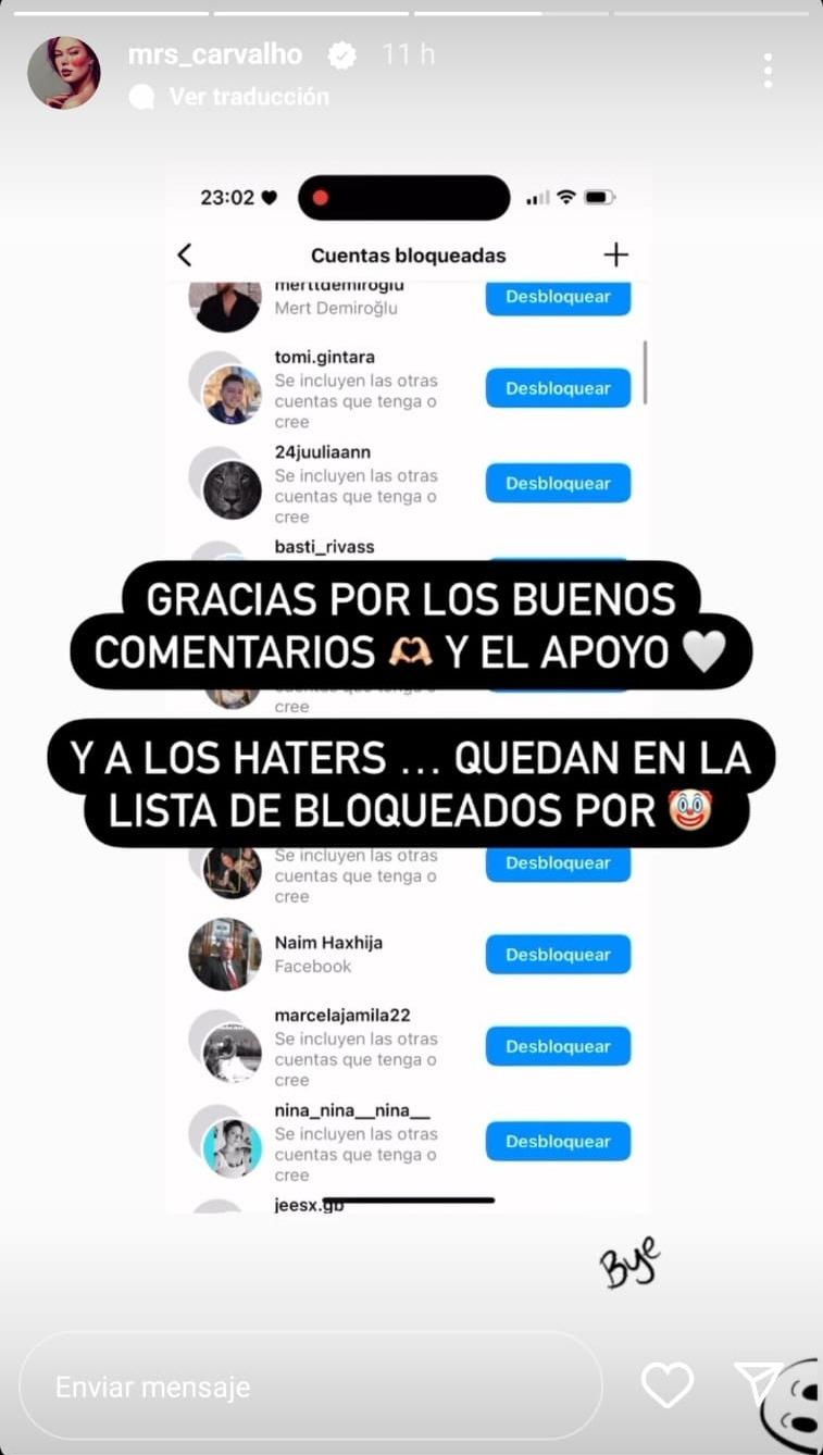 Michelle Carvalho reacciona a haters.