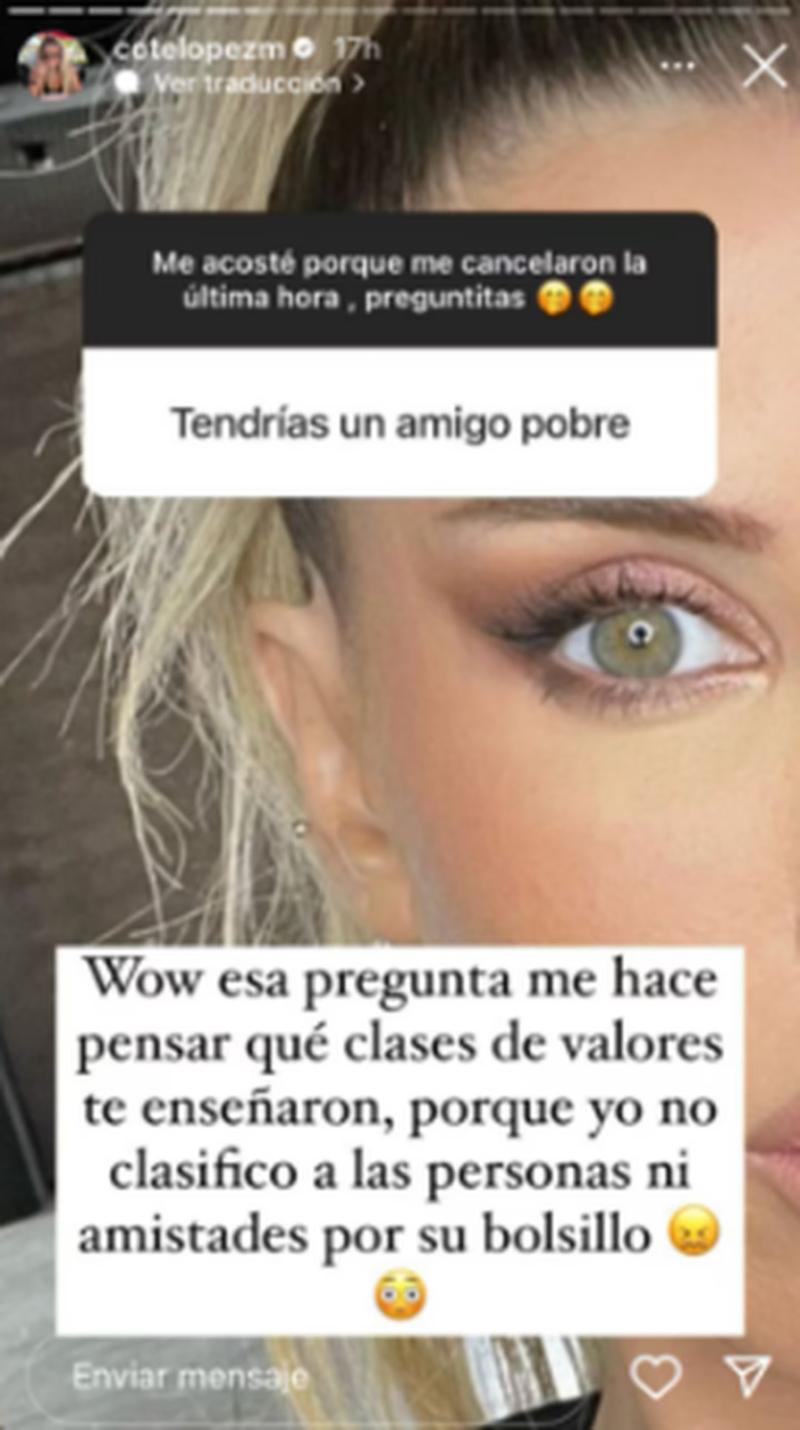 Coté López deja contundente respuesta tras inusual pregunta.