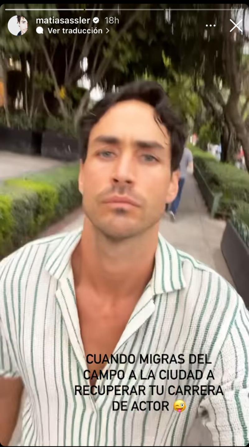 El nuevo look de Matías Assler