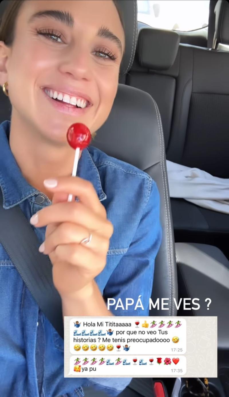 Tita Ureta puso en evidencia preocupación de su padre