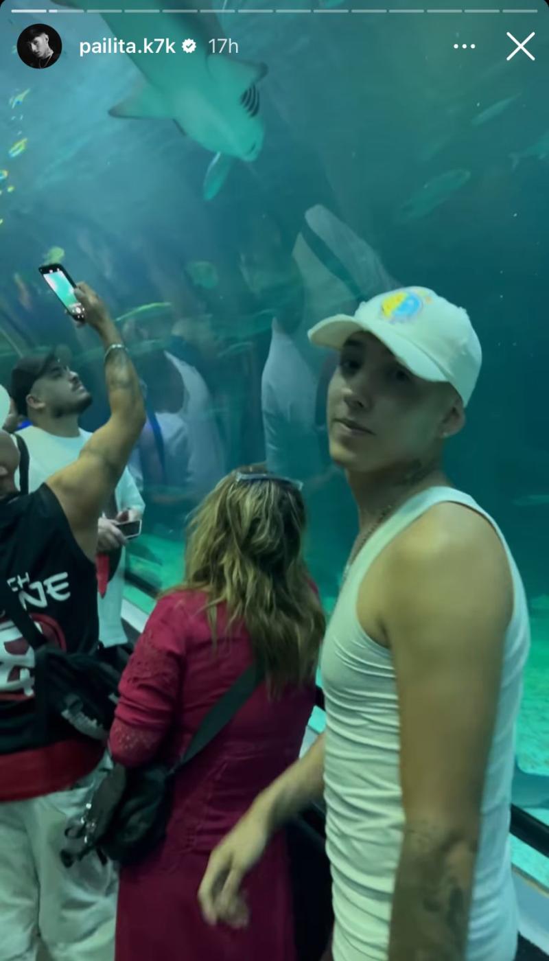 Pailita disfruta de Brasil junto a su madre