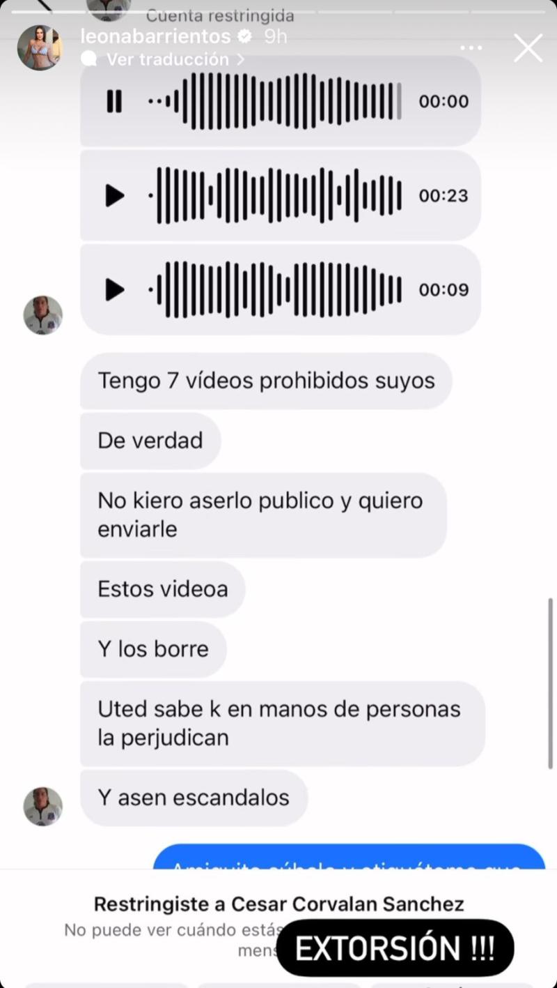 Adriana Barrientos acusa extorsión