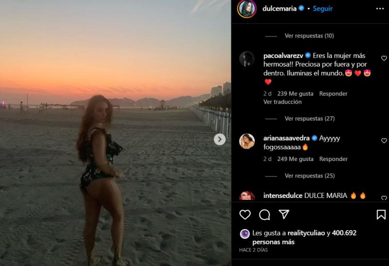 Comentario de esposo de Dulce María