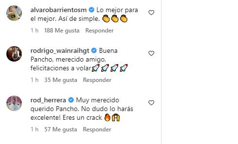 Los comentarios que recibió Pancho Saavedra por gran noticia.
