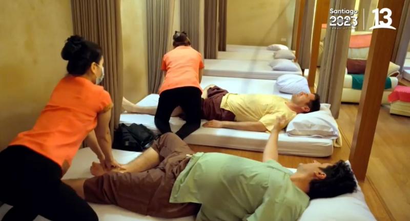Jorge y Pancho sufren con masaje tailandés