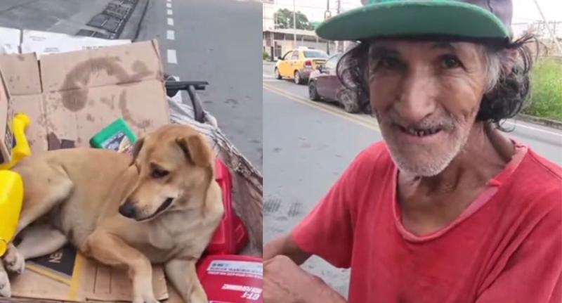 Recolector de basura se negó a vender a su perrita