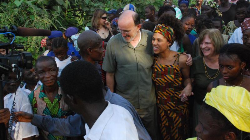 Culberson arrives in Bumpe, Sierra Leone.