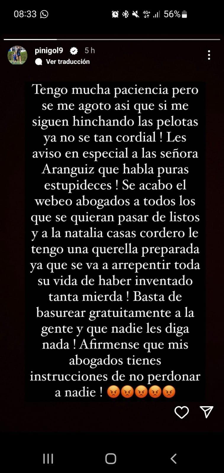 Descargo de Mauricio Pinilla.