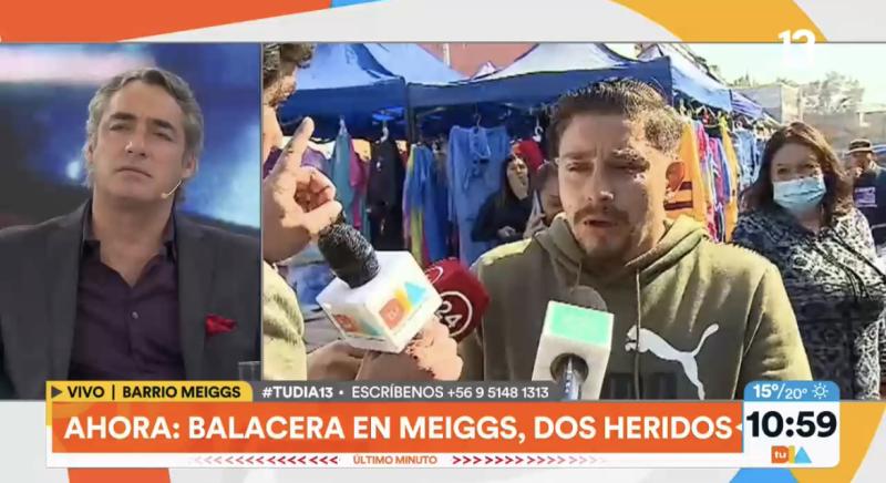 Comerciante increpó al presidente Gabriel Boric tras balacera en barrio Meiggs