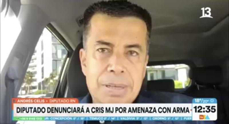 Andrés Celis denunció a Cris MJ