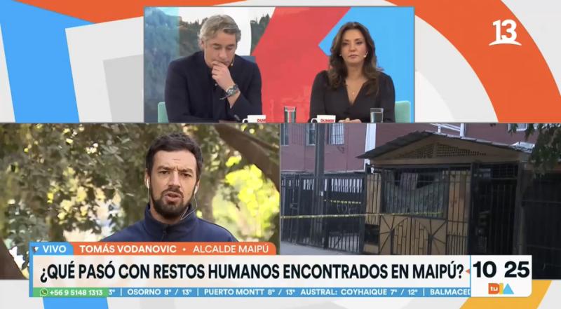 Alcalde de Maipú Tomás Vodanovic se refirió al descuartizamiento en su comuna