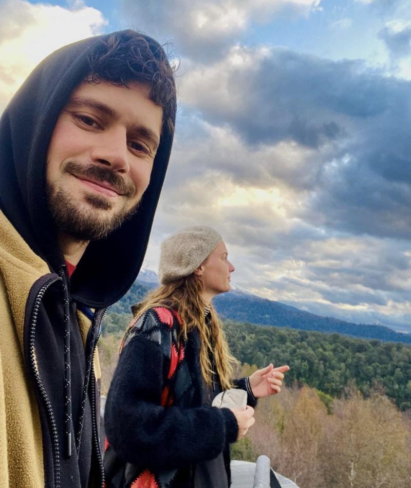 Pedro Campos y Josefina Montané en el sur de Chile