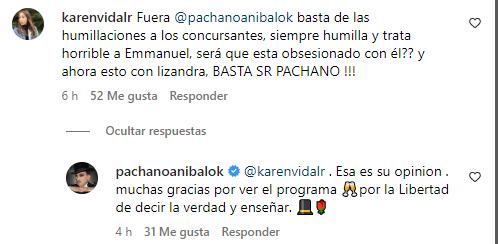 Aníbal Pachano respondió a críticas