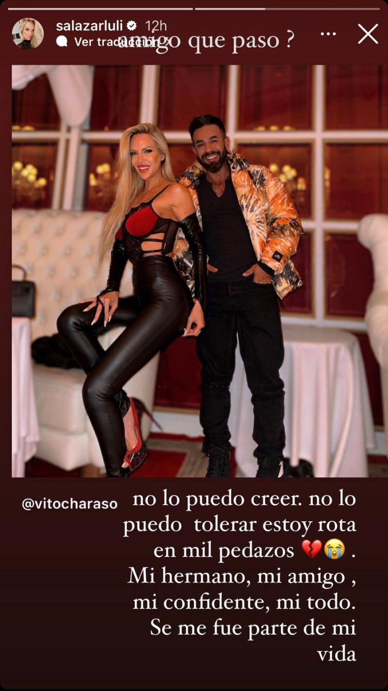 Emotiva publicación de Luciana Salazar.