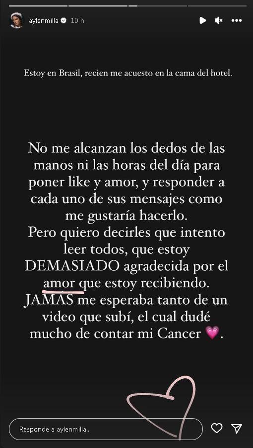 Aylen Milla en Instagram