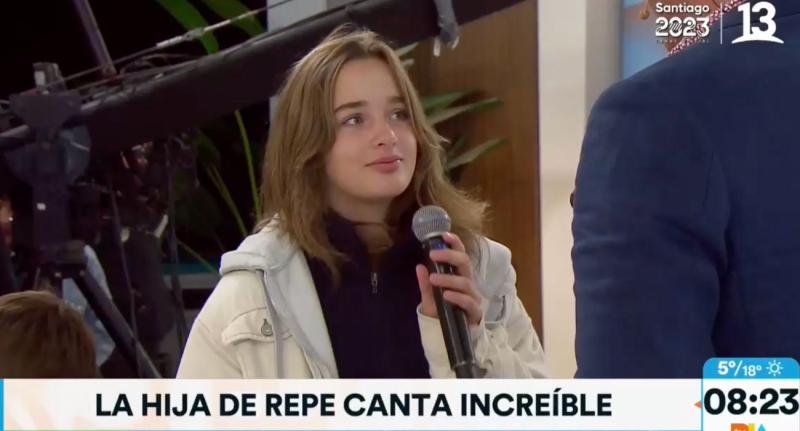 Hija de José Luis Repenning se luce cantando en vivo
