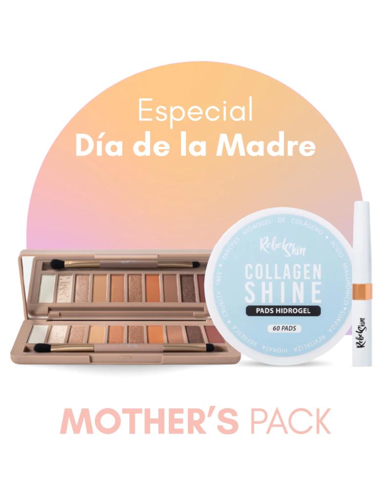 Paleta de Sombras, Serum para crecimiento de Pestañas, Pads Anti Ojeras