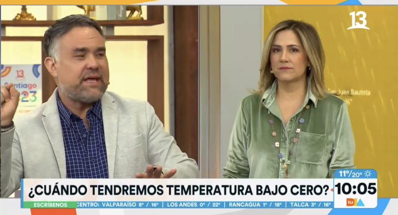 ¿Cuándo podríamos tener temperaturas bajo cero en Santiago?