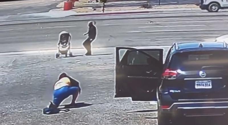 Bebé casi muere atropellado en carretera de Estados Unidos