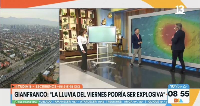 Santiago: conoce las comunas dónde lloverá este viernes