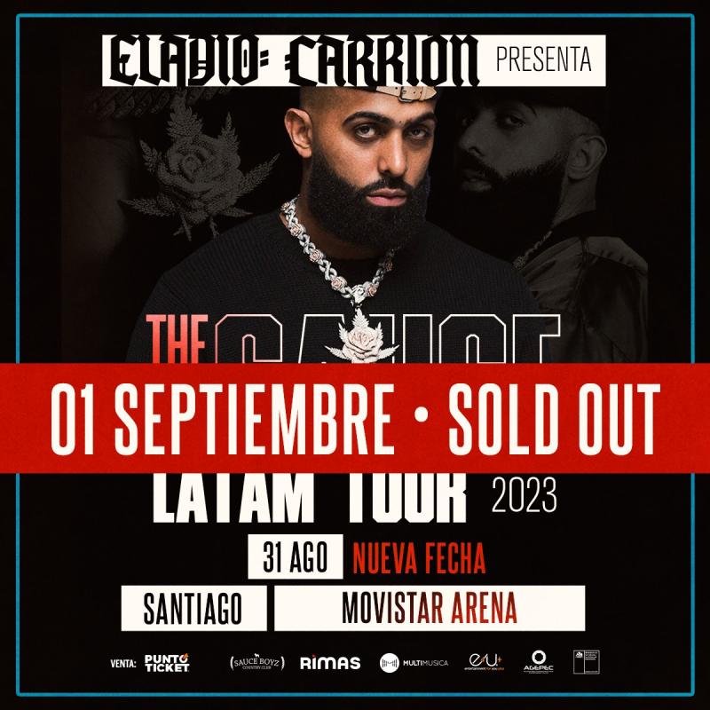 Eladio Carrion anunca nueva fecha en Chile