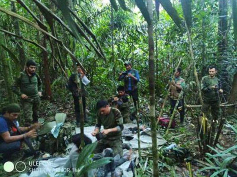 Rescate de cuatro hermanos solos en la selva colombiana